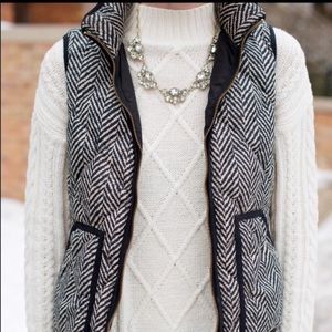J.Crew Excursion Herringbone Puffer Vest